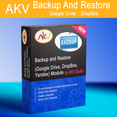 Prestashop backup module AKV Backup and Restore (Google Drive, DropBox)